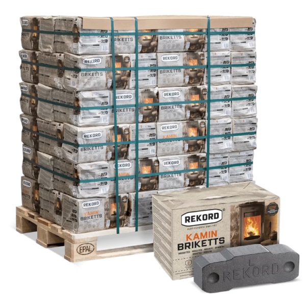 sciponoe rekord braunkohlebriketts 10kg x 90 paket 900kg palette